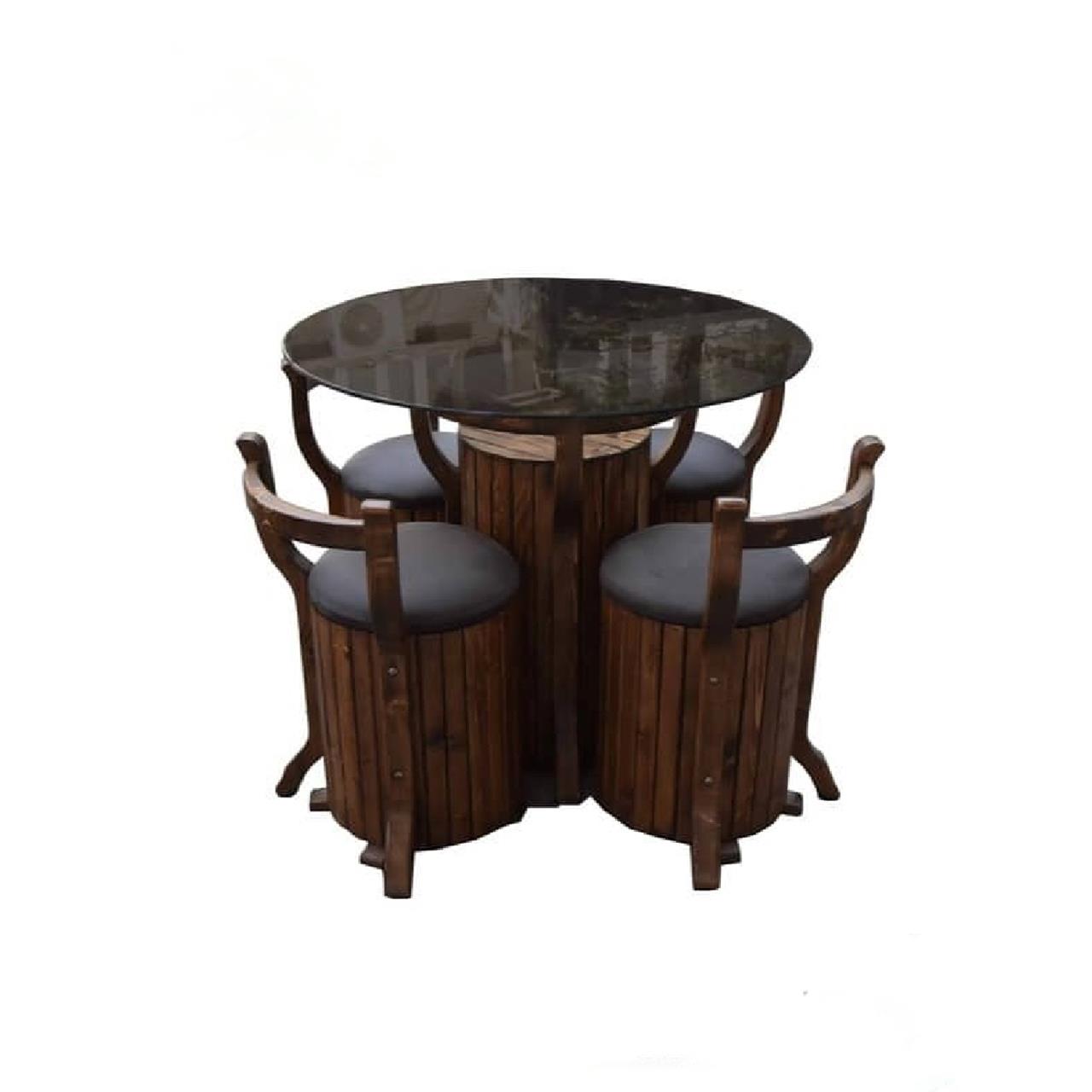 ست میز و صندلی چوبی