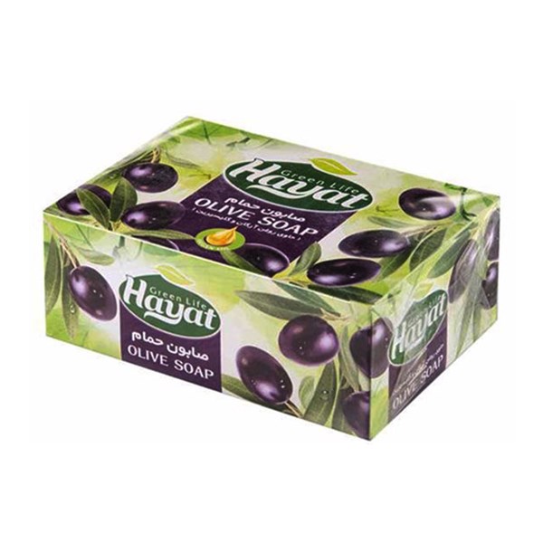 صابون حمام حاوی روغن زیتون حیات بسته 5 عددی