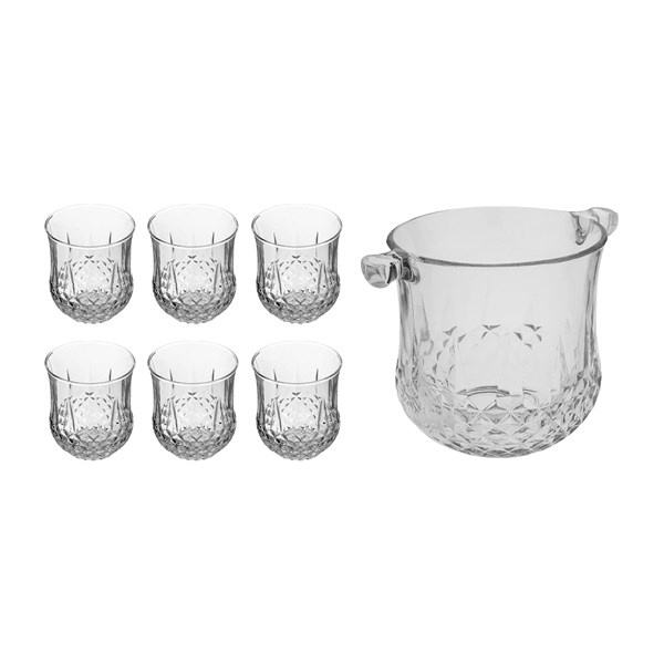 سرویس 7 پارچه (یخدان + لیوان کوتاه 320) نوری تازه مدل اپرا