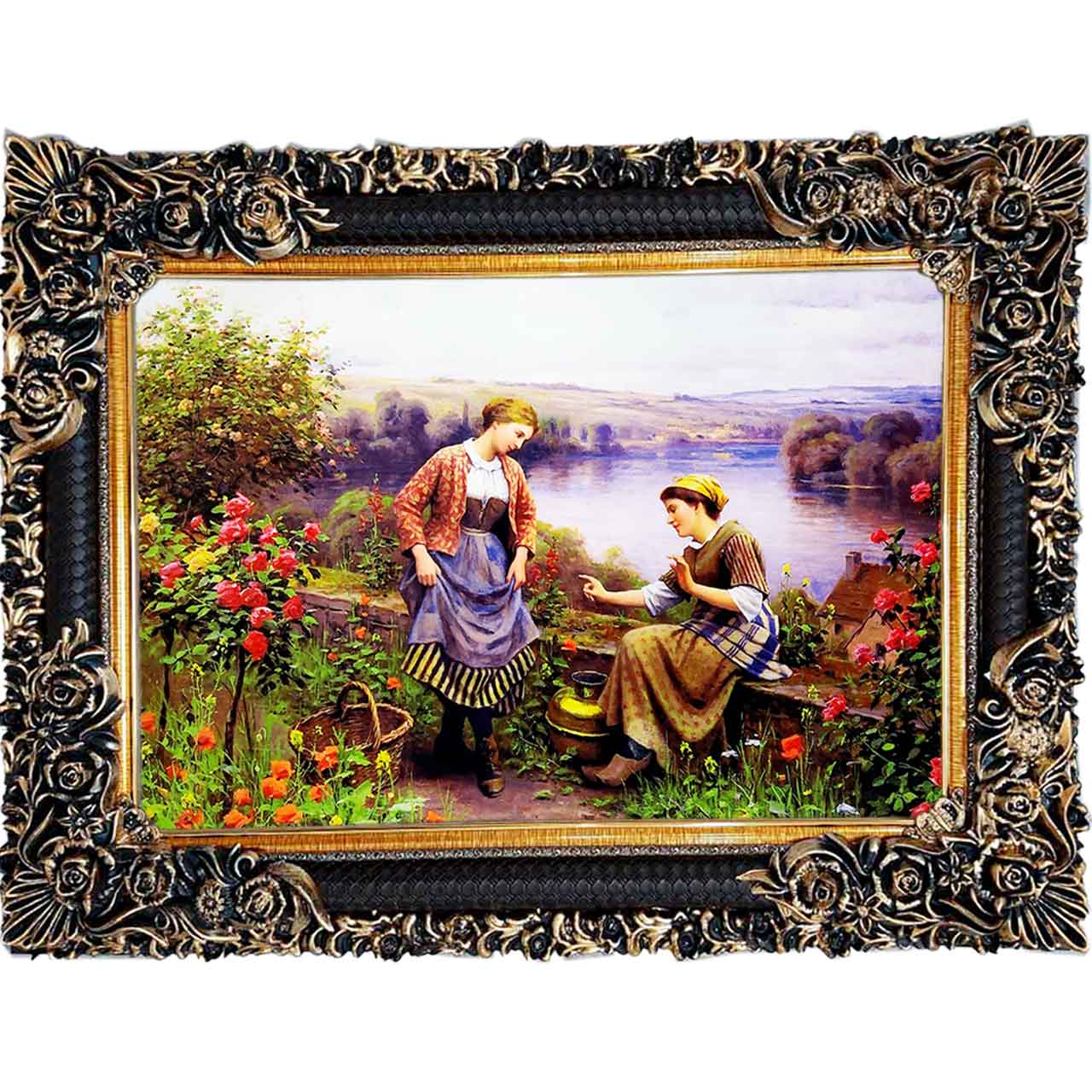 تابلو فرش چاپی طرح رقصنده کد 11008 سایز 100×70 سانتی متری