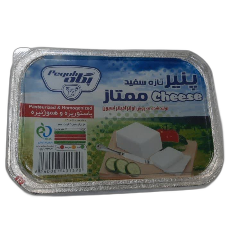 پنیر تازه سفید ممتاز پگاه 400 گرمی 