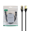 کابل شبکه نیم متری UGREEN CAT7 مدل NW107 - مشکی(11229)