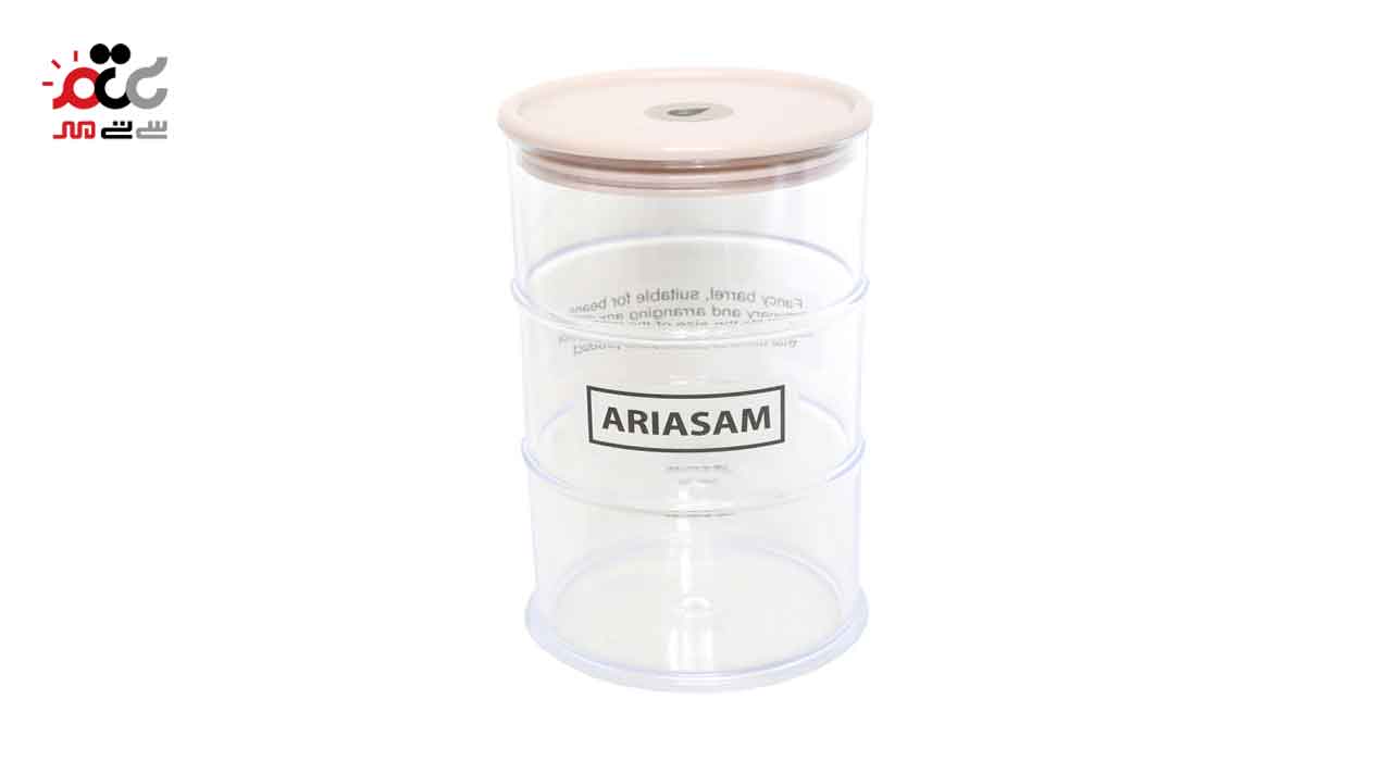 بانکه شفاف آریسام مدل بشکه سایز متوسط