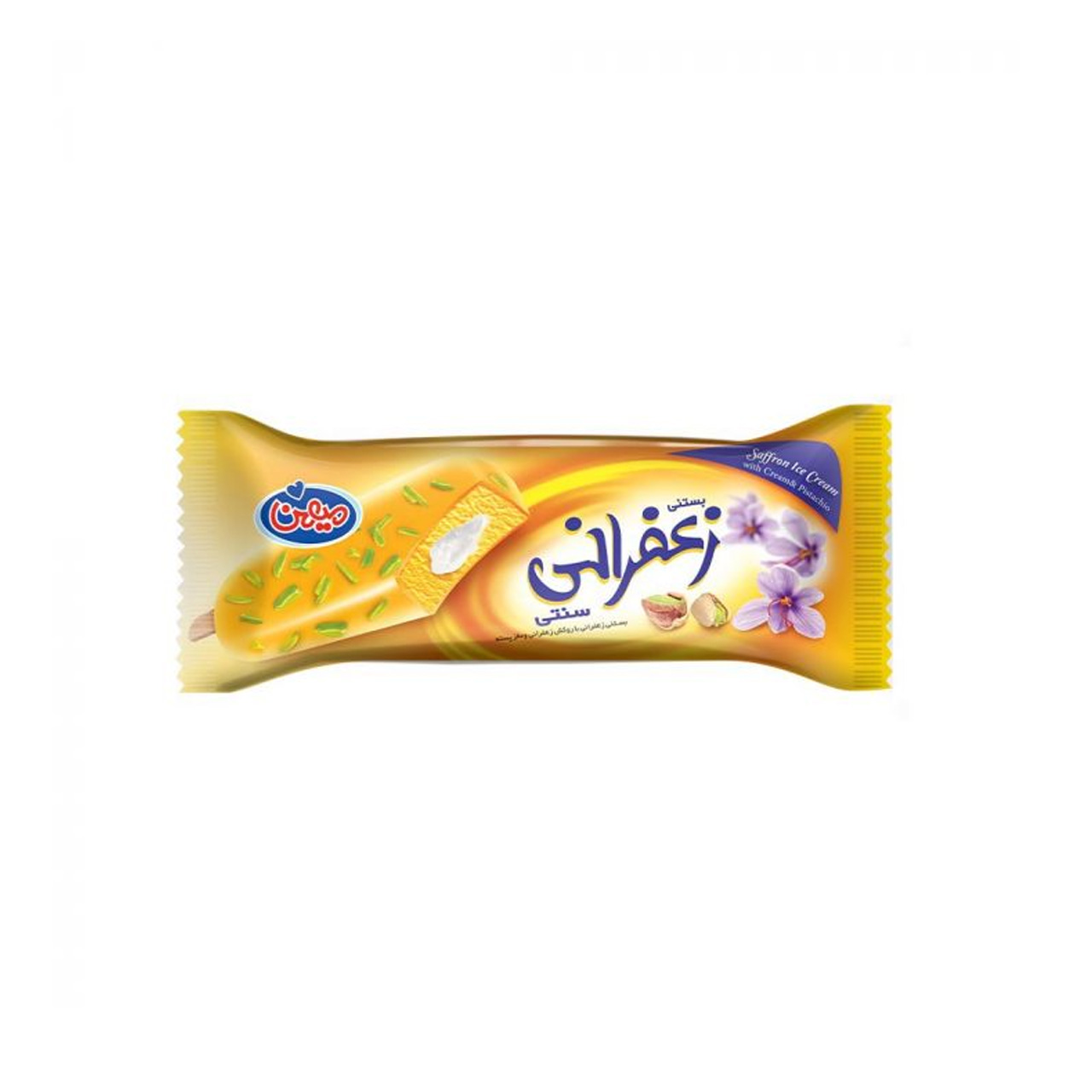 بستنی چوبی سنتی زعفرانی