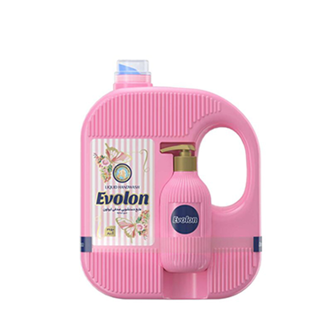 مایع دستشویی صدفی صورتی ایولون 3650 گرمی