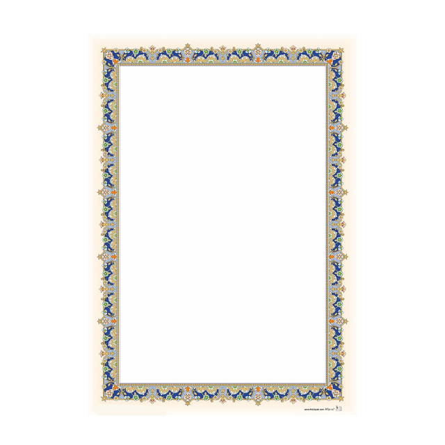 کاغذ تذهیب سخن سایز A4 کد 507 بسته 1 عددی