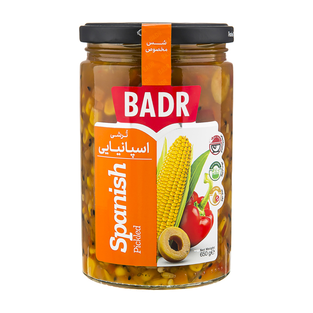 خرید بدر ترشی اسپانیایی بدر 650 گرمی