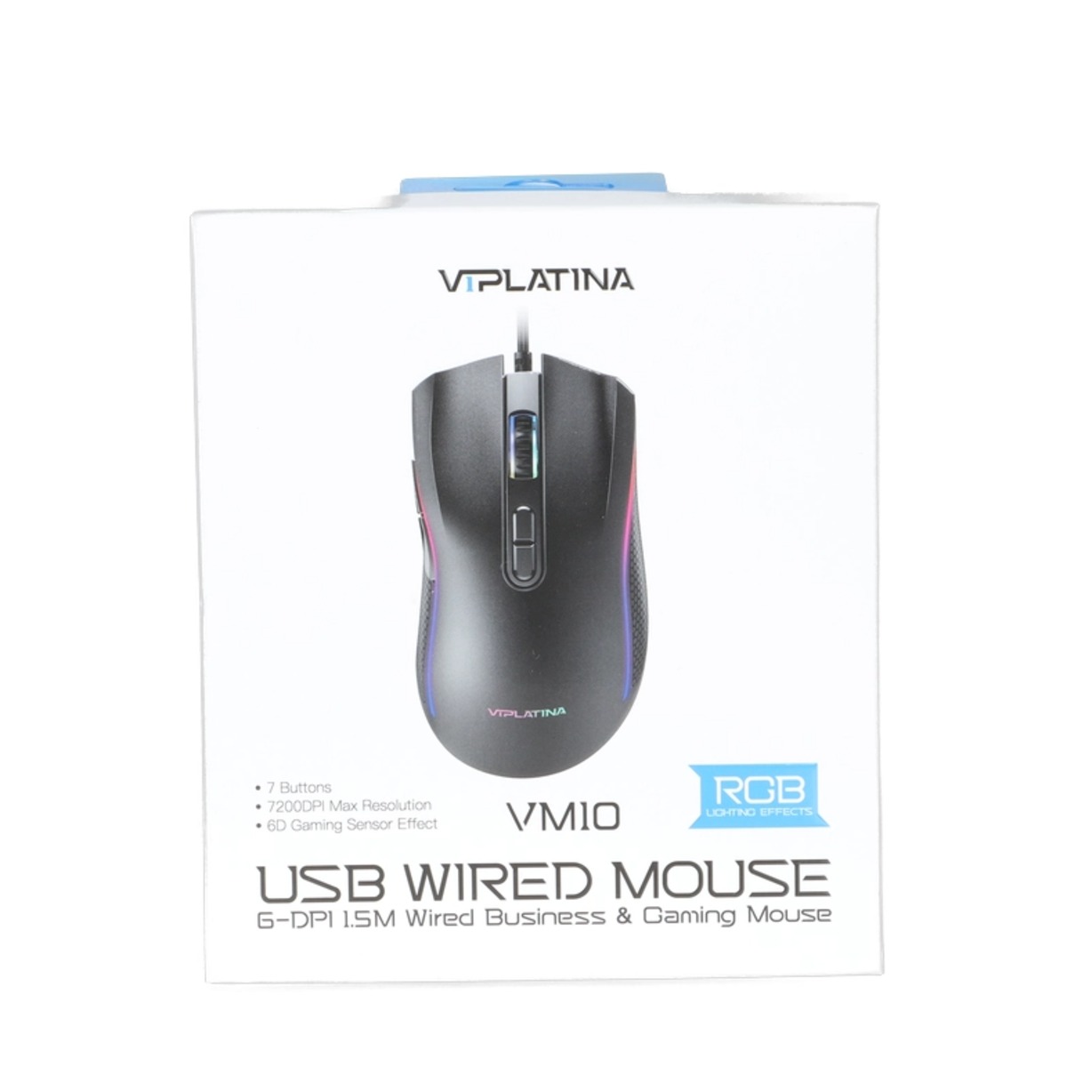 ماوس با سیم گیمینگ VIPLATINA مدل VM10 - مشکی (گارانتی 18 ماه تعویض نیکان همراه)