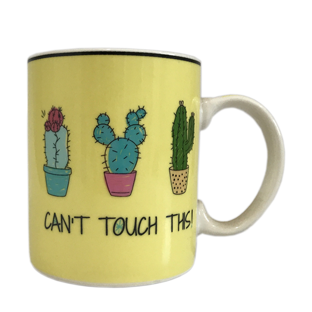 ماگ سرامیکی طرح کاکتوس