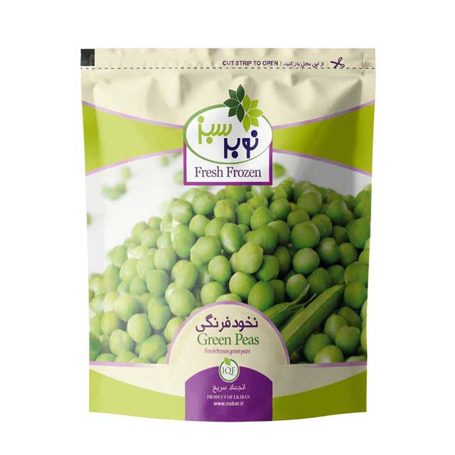 نخود فرنگی منجمد نوبر سبز