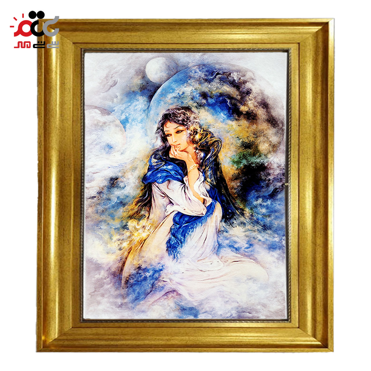 تابلو فرش چاپی طرح مینیاتوری کد 16001 سایز 50×70 سانتی متری