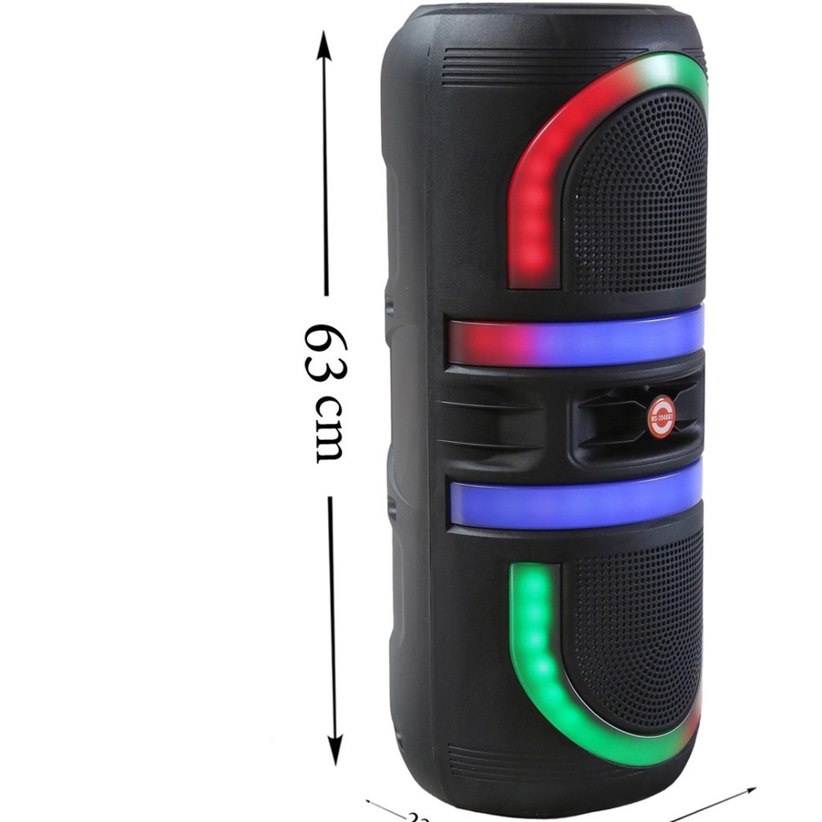 اسپیکر بی سیم مدل MS-2048BT - مشکی - MMS (گارانتی شش ماهه YA)