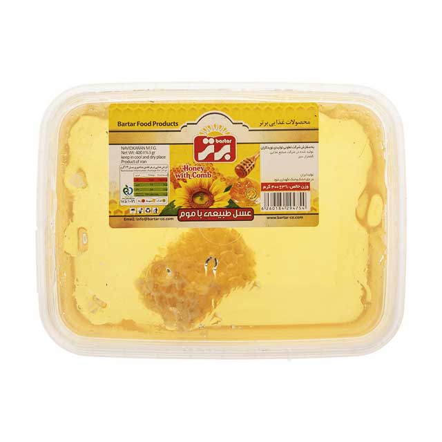 عسل با موم برتر 400 گرمی