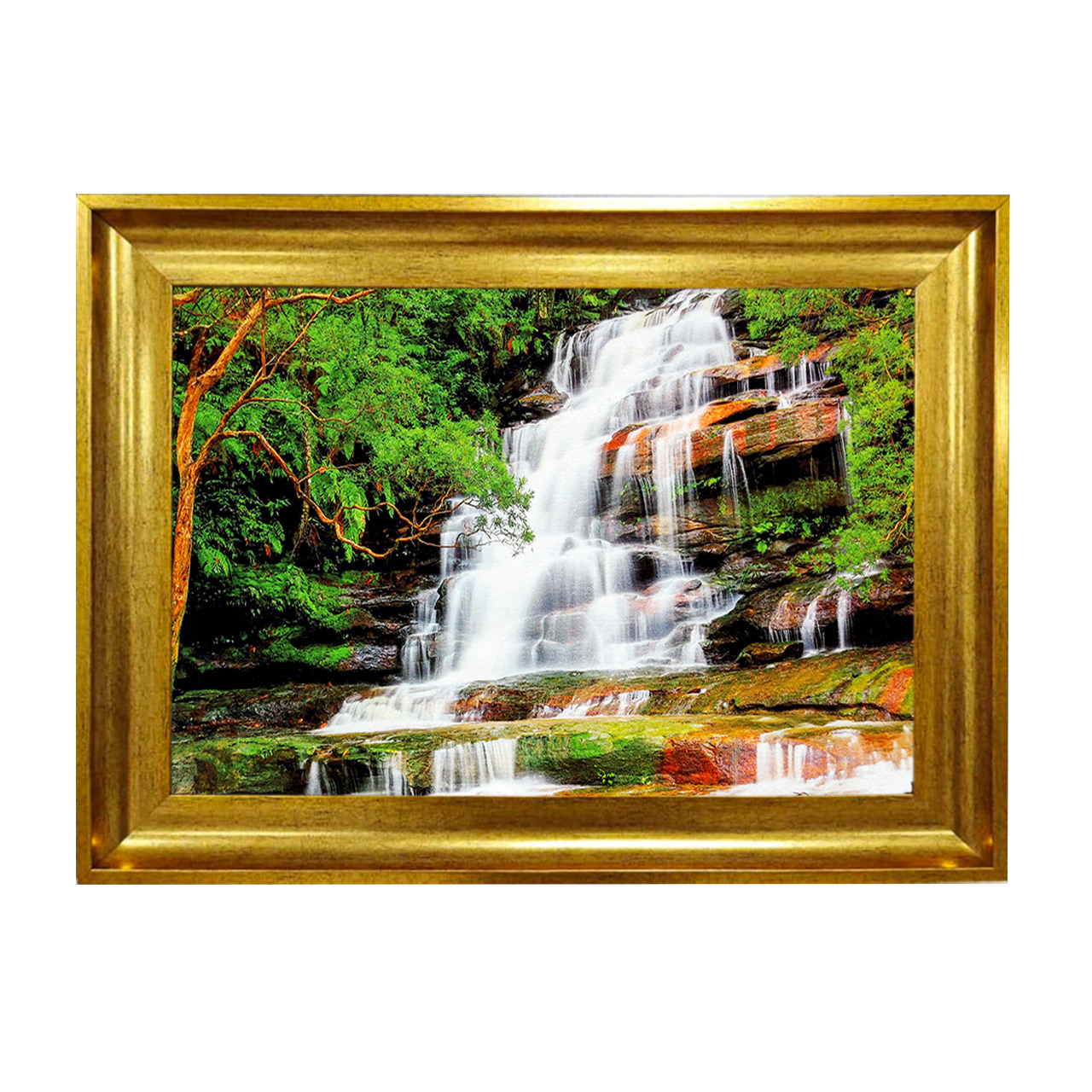 تابلو فرش چاپی طرح آبشار کد 10203 سایز 50×50 سانتی متری