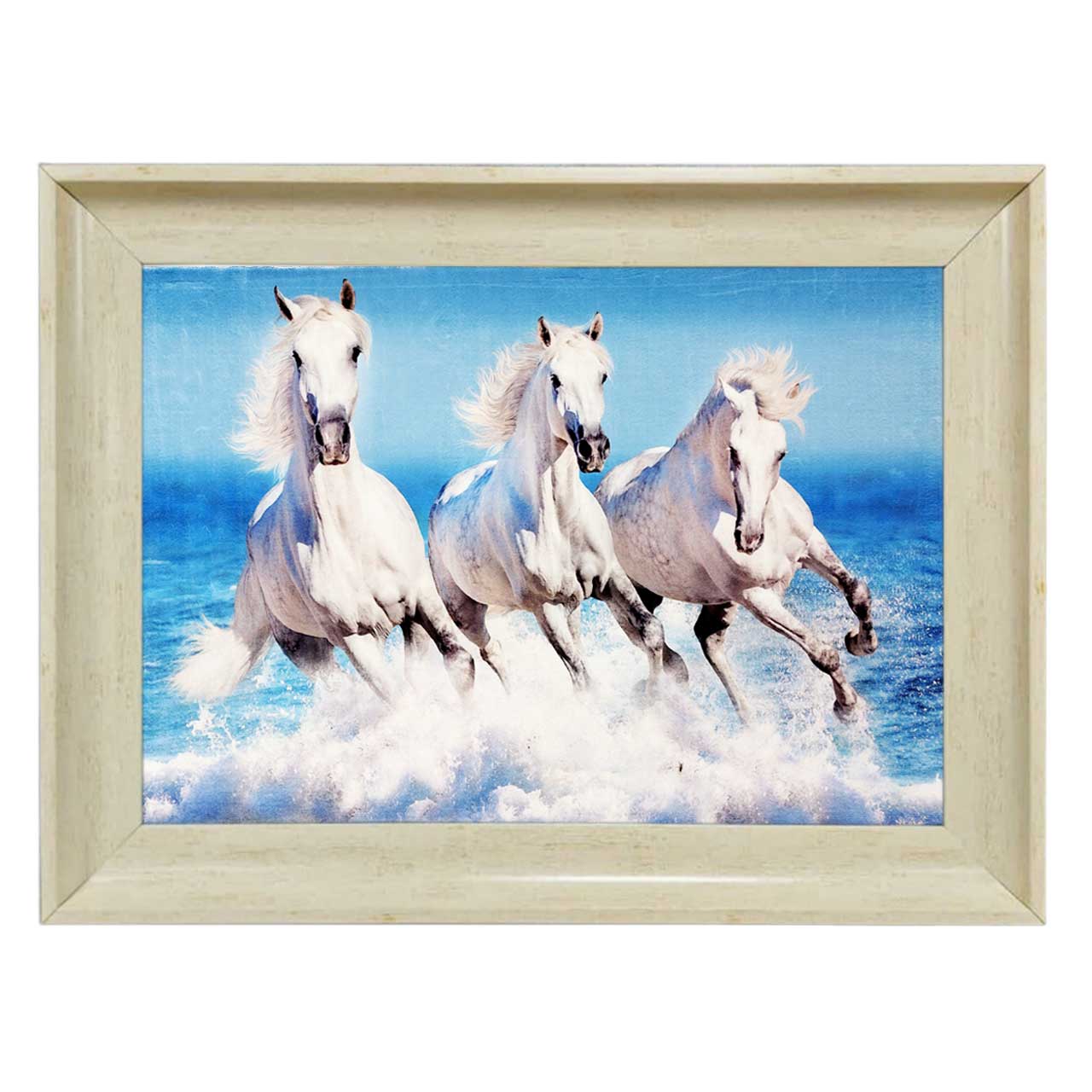 تابلو فرش چاپی طرح اسب کد 14021 سایز 70×50 سانتی متری