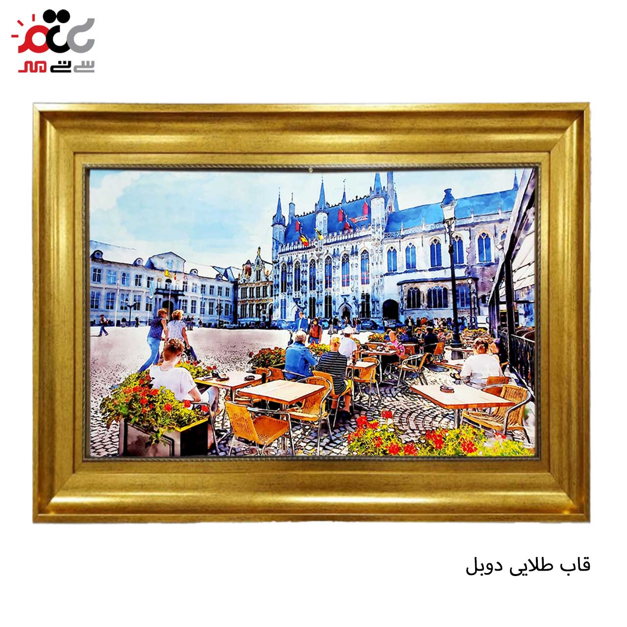 تابلو فرش چاپی طرح رستوران کد 10201 سایز 50×35 سانتی متری