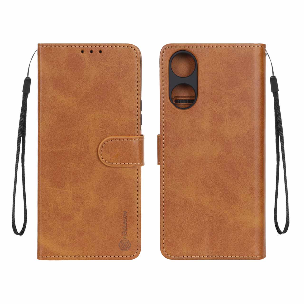 کیف موبایل مگنتی Nillkin مدل Honor X5 Plus - عسلی