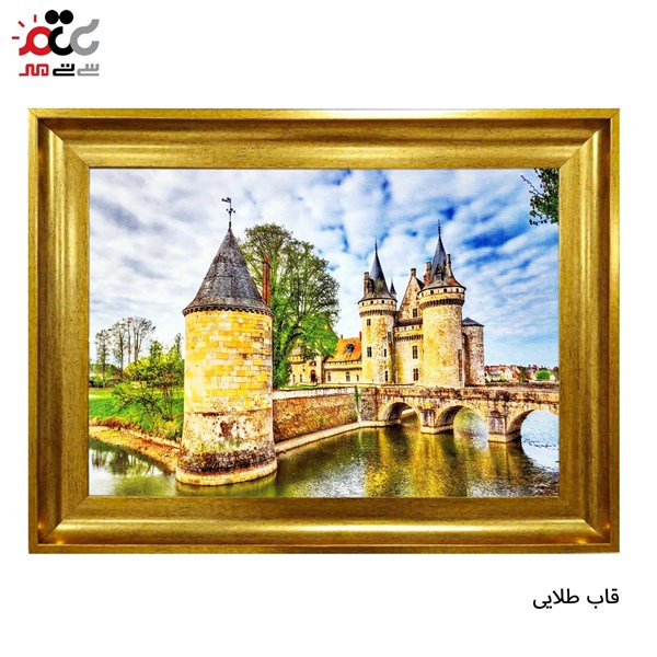 تابلو فرش طرح رود خانه آرام کد 10052 سایز 60*40 سانتی متری