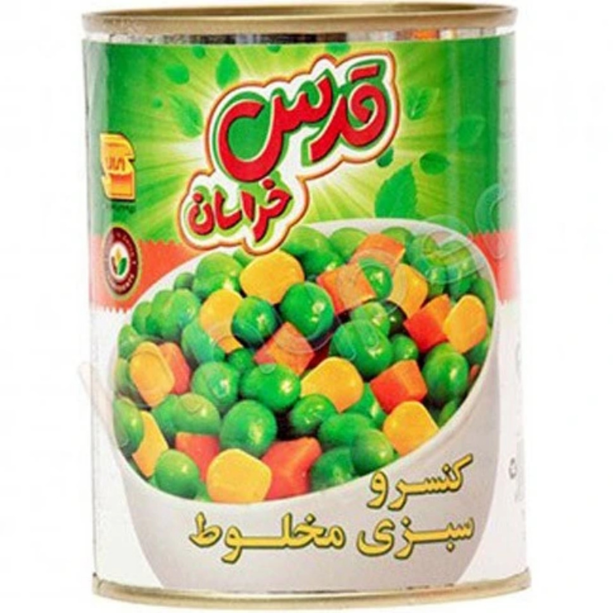 کنسرو سبزی مخلوط قدس خراسان 350 گرمی