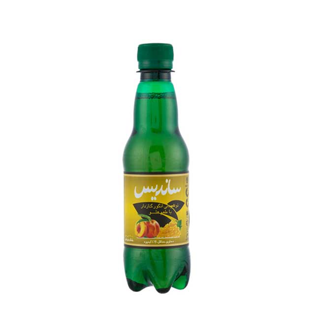 نوشیدنی انگور گازدار با طعم هلو ساندیس 300 میلی لیتری
