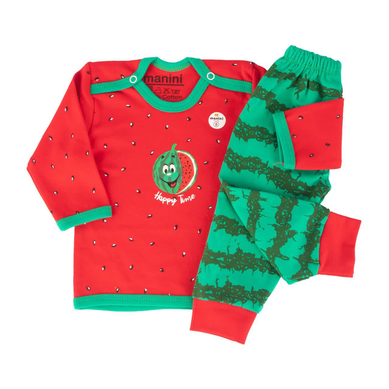 ست لباس نوزادی طرح یلدا کد 2