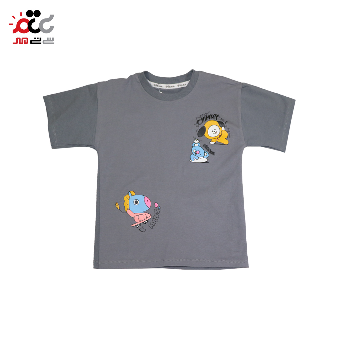 ست تیشرت و شلوارک پسرانه دودی مدل CHIMMY سایز 50