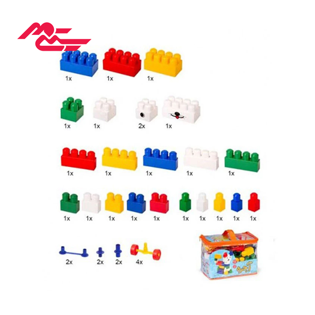 لگو با فرزندان مدل آجره 33 قطعه کیفی