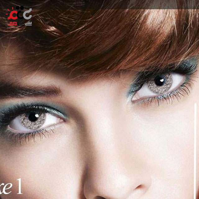 لنز رنگی فصلی زیروسون شماره 304 رنگ نقره ای مدل silver luxe 1