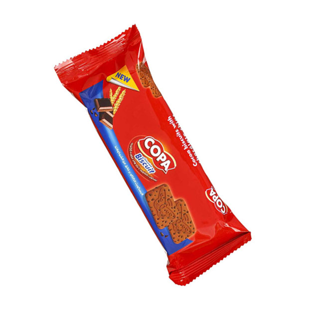 بیسکویت شکلاتی با تکه های شکلات کوپا 60 گرمی
