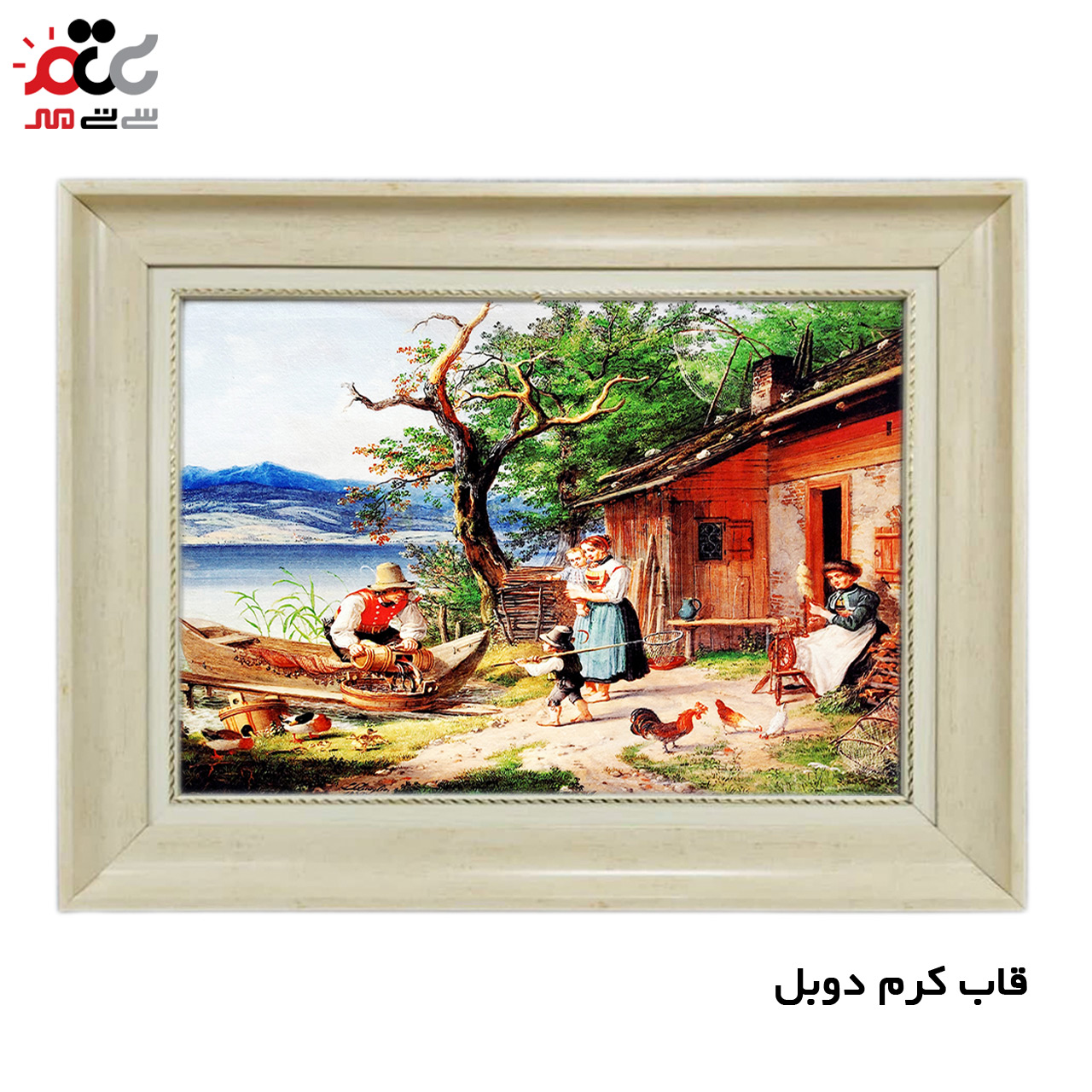 تابلو فرش چاپی طرح مزرعه کد 10272 سایز 70×50 سانتی متری