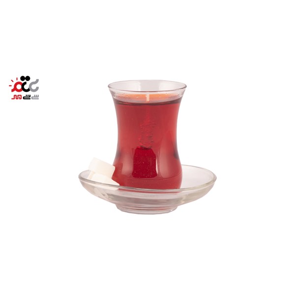 شمع مدل استکان چای کد 01