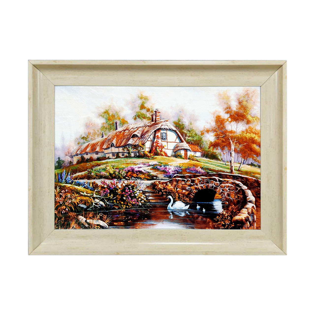 تابلو فرش چاپی طرح منظره کد 10171 سایز 50×35 سانتی متری