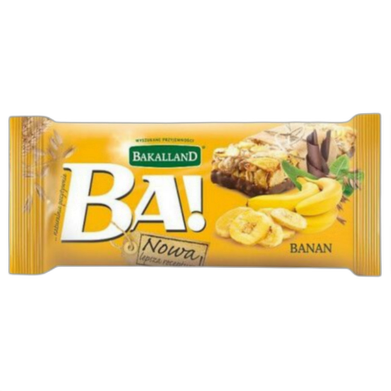 انرژی بار Bakalland BA طعم موز و غلات 40 گرمی