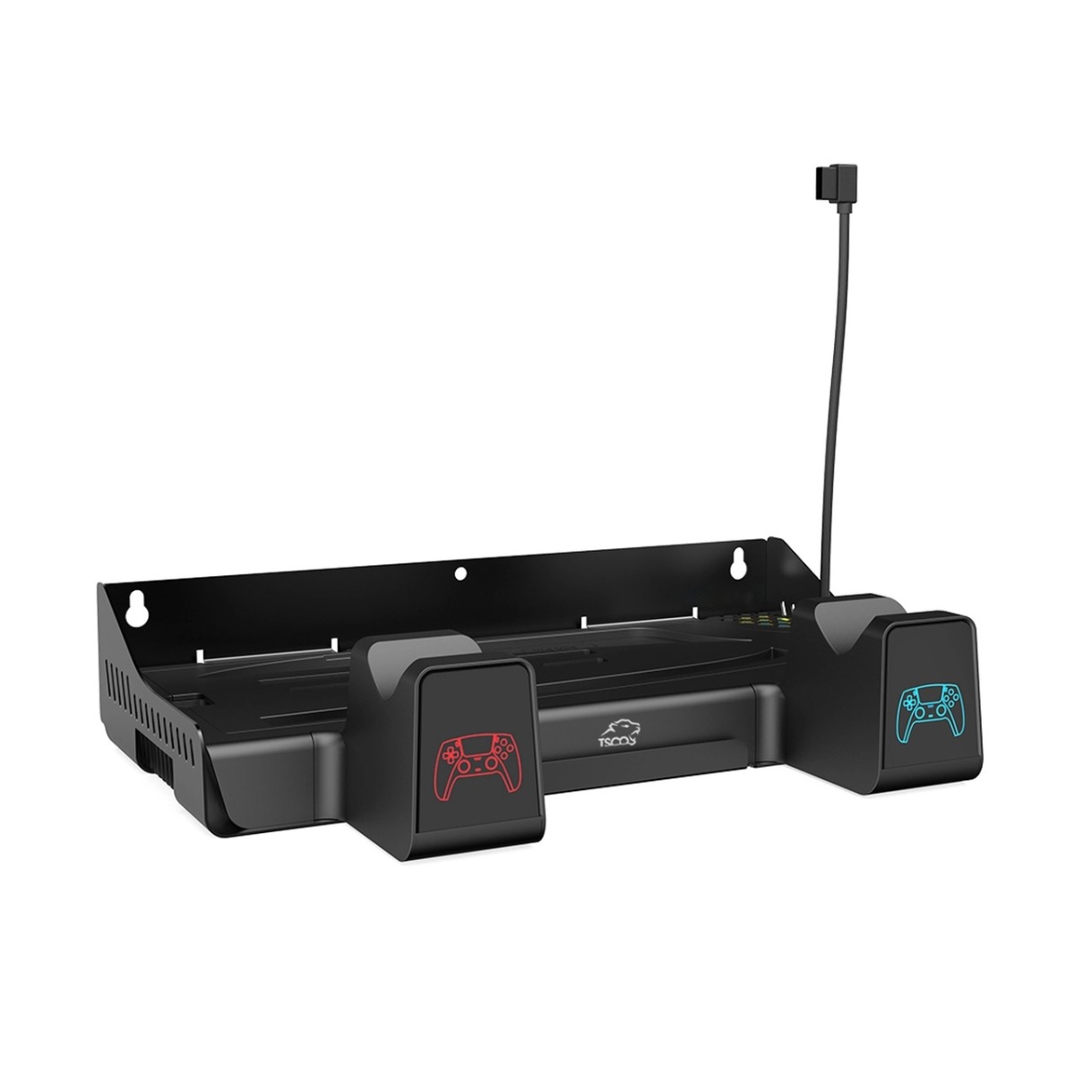 استند کنسول و شارژر دسته بازی TSCO PS5 مدل Loot Rack TGS18 - مشکی (گارانتی 18 ماهه تسکو)
