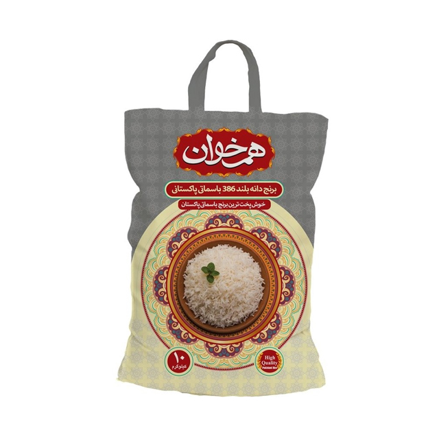 برنج پاکستانی 386 باسماتی هم خوان 10 کیلوگرمی