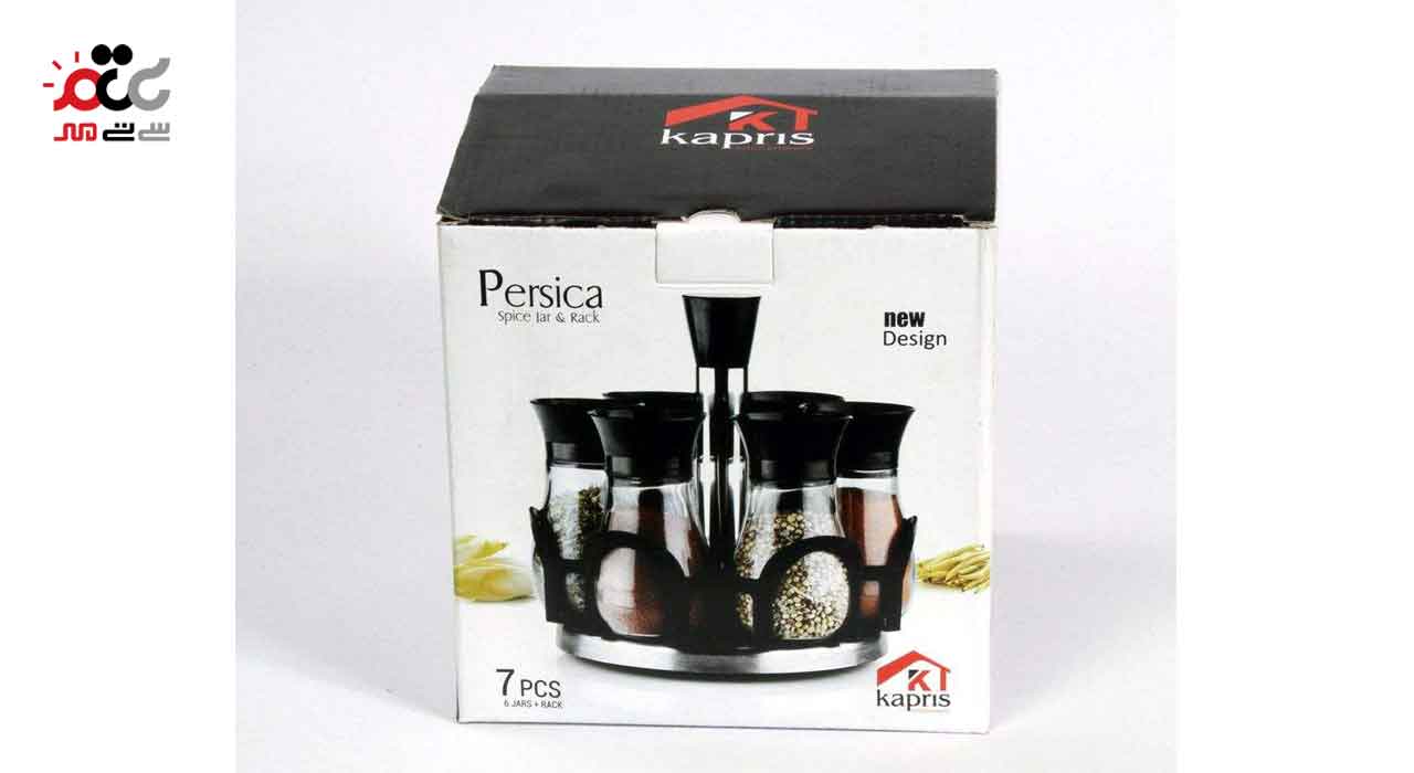 ست جای ادویه رومیزی پرسیکا 7 پارچه