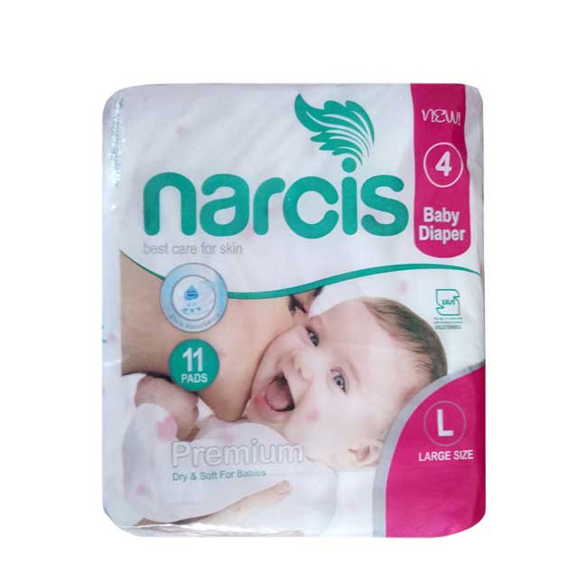 پوشک بچه نارسیس سایز 4 بسته 11 عددی