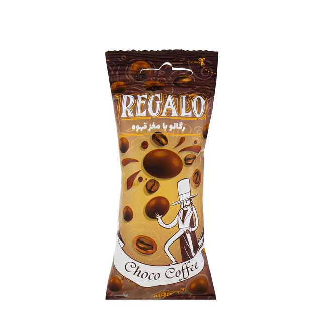 دراژه کاکائویی با مغز قهوه رگالو فرمند 30 گرمی