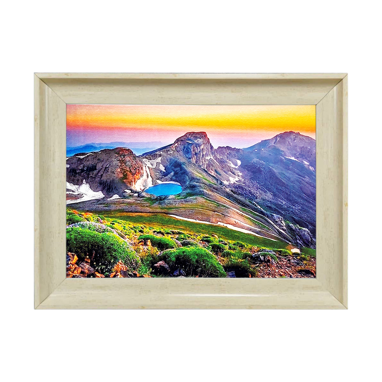 تابلو فرش چاپی طرح کوه کد 10289 سایز 50×35 سانتی متری