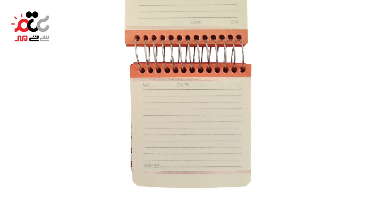 دفترچه یادداشت سیمی مربع  وحدت 100 برگ کد 2