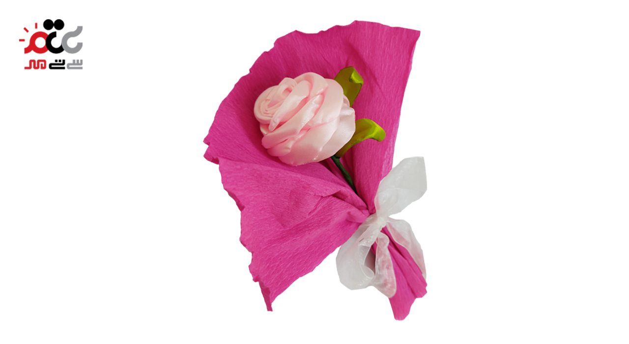 گل مصنوعی طرح رز مدل پاپیون 