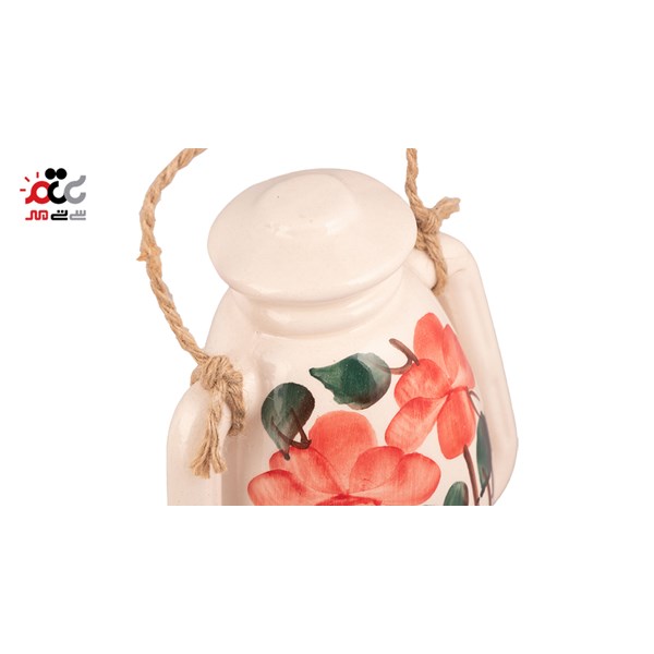 کوزه سرامیکی آویز طرح گل