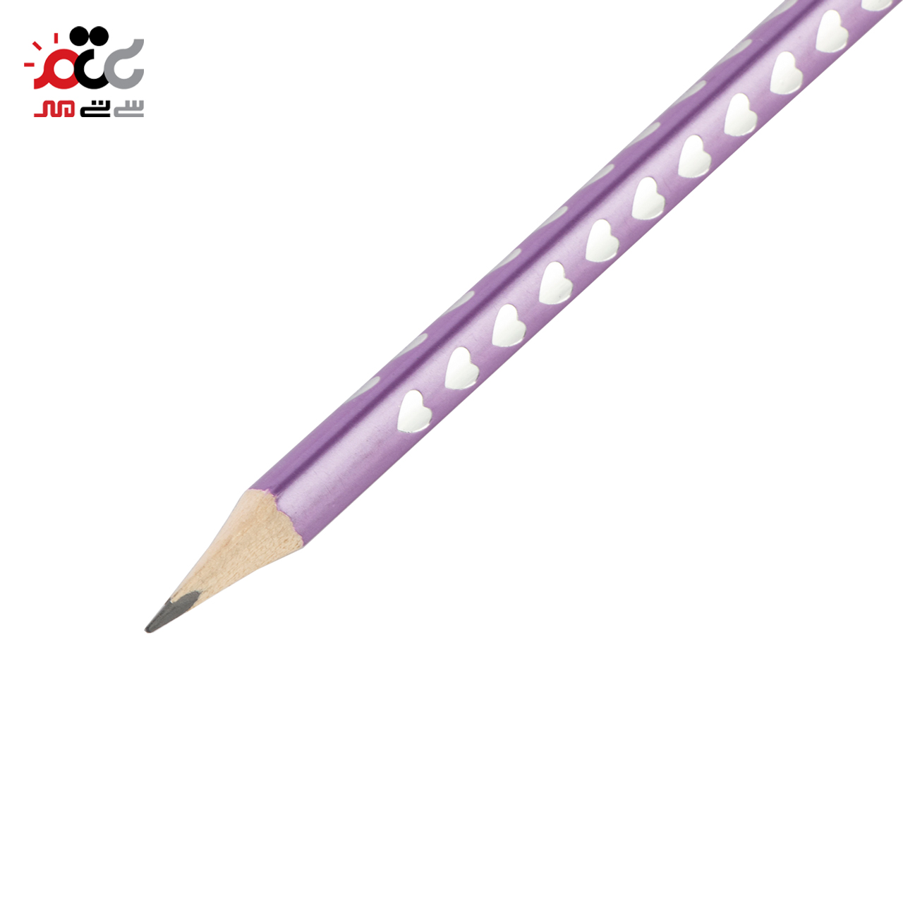 مداد مشکی ام کیو مدل پاک کن دار طرح قلبی