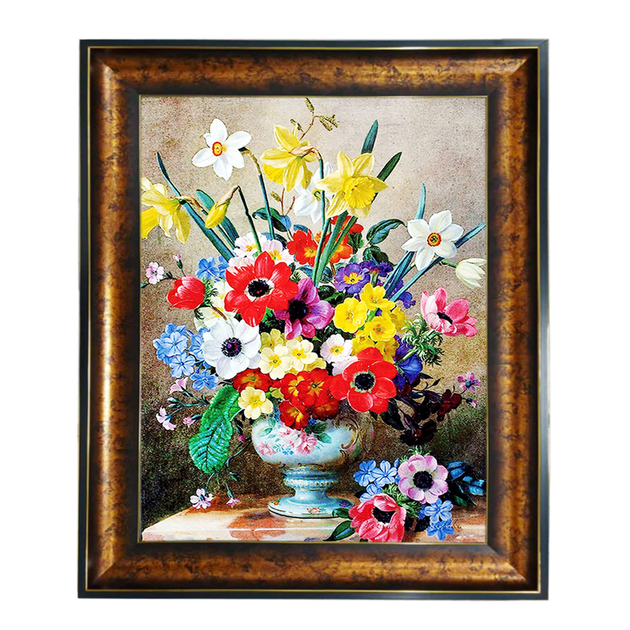 تابلو فرش چاپی طرح گل کد 12306 سایز 100×50 سانتی متری