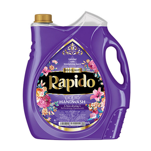 مایع دستشویی صدفی بنفش راپیدو 3750 میلی لیتری