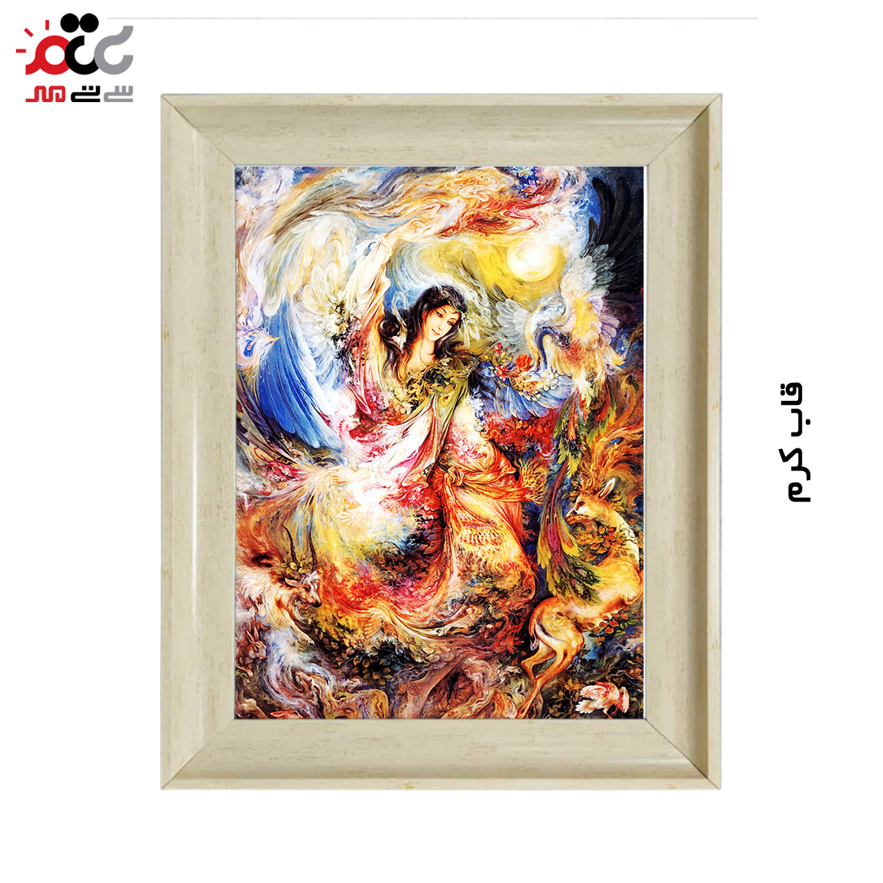 تابلو فرش چاپی طرح مینیاتوری کد 16007 سایز 70×100 سانتی متری