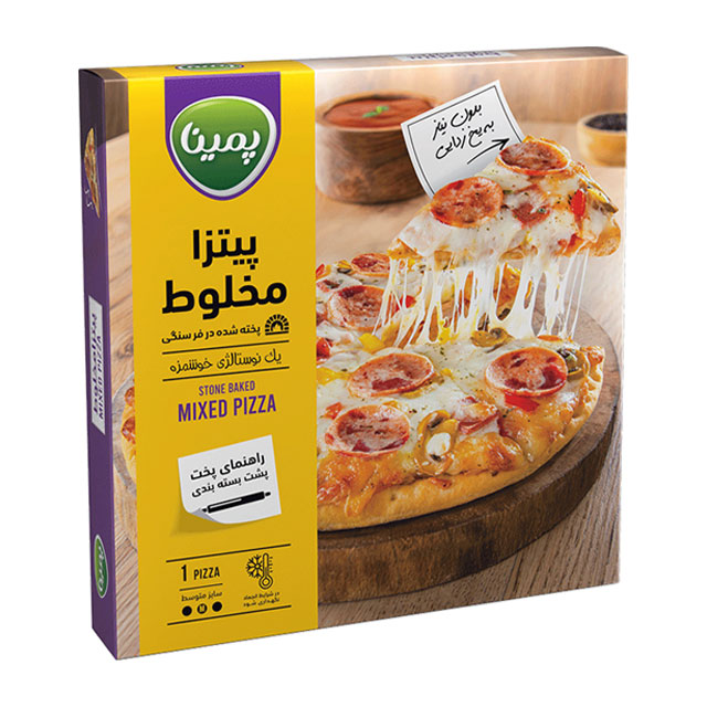 پیتزا مخلوط رویال آماده پمینا کاله 360 گرمی