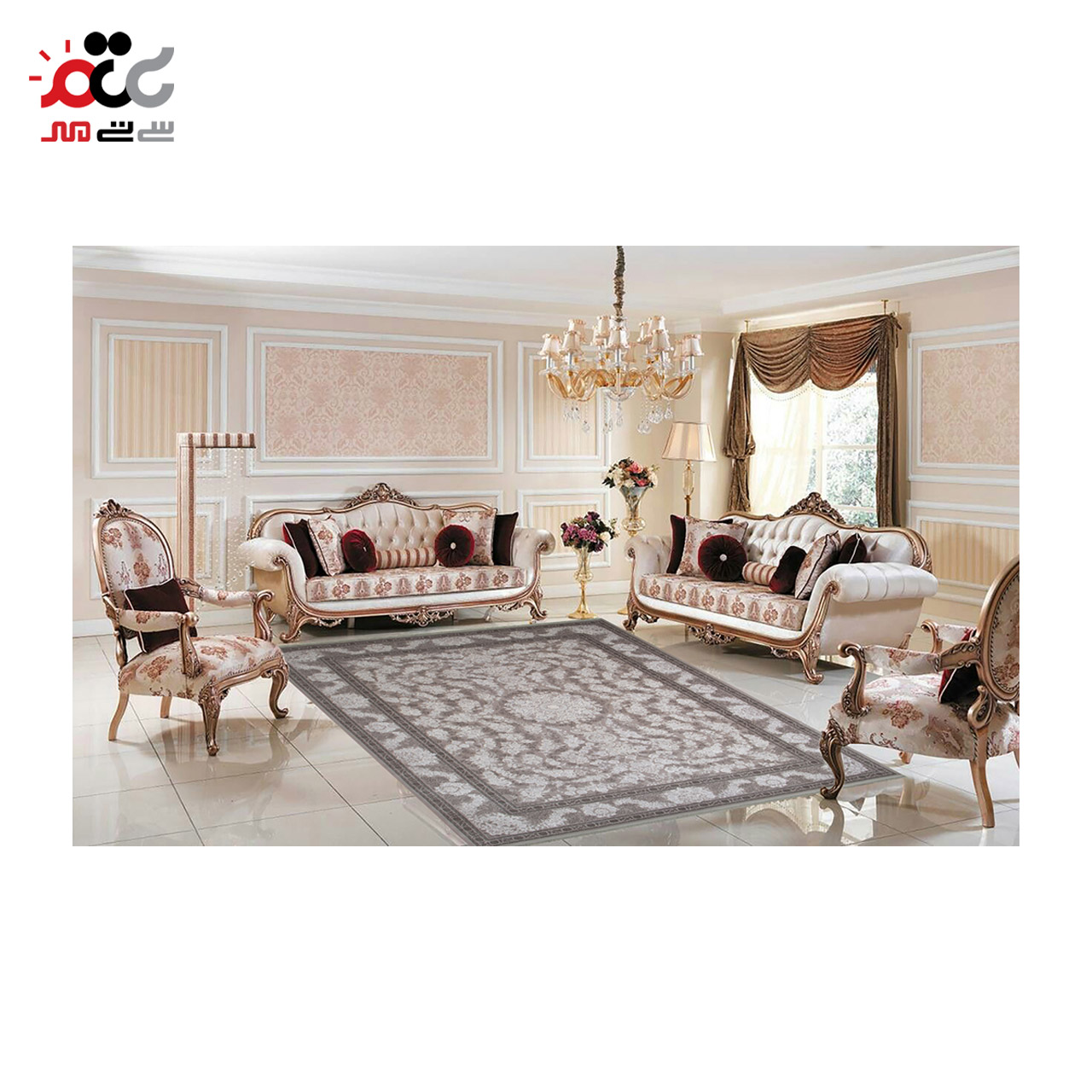 طرح زیبای فرش ماشینی مه گل