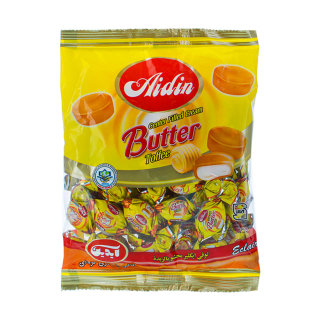 تافی مغزدار کره ای آیدین 250 گرمی