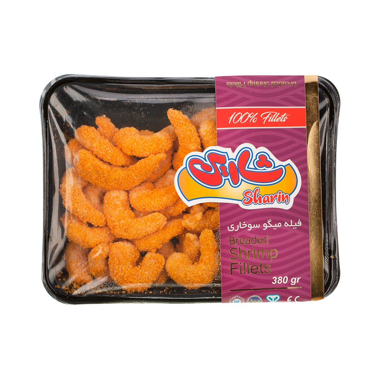 فیله میگو سوخاری شارین 380 گرمی